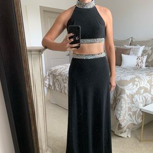 Black Beaded Gown